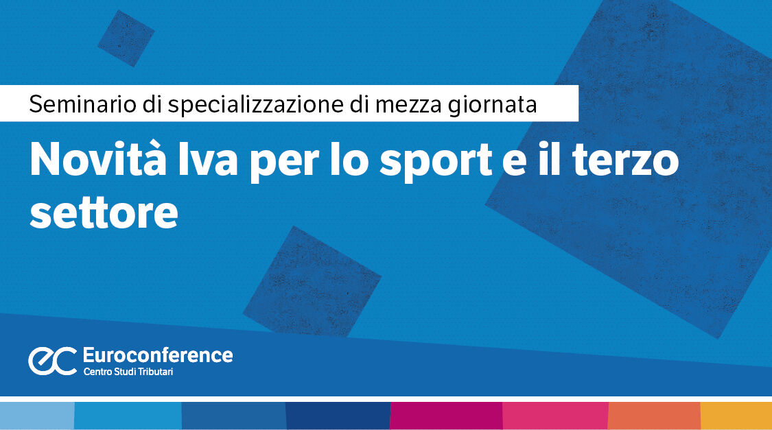 Immagine Novità Iva per lo sport e il terzo settore | Euroconference